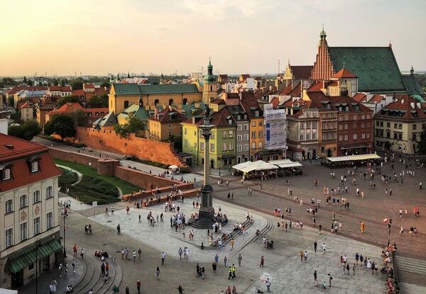 a beautiful panorama of a polish city